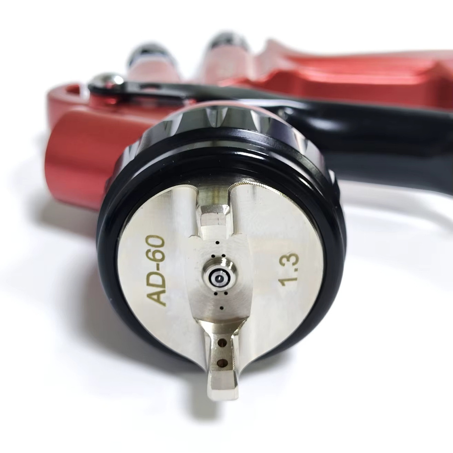 Devi AD-60 Rote Luftspritzpistole mit 1,3 mm HVLP-Düse und Doppeldruckregelung - Bild 5