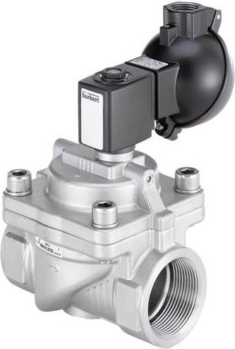Bürkert Membranventil 349748 6281 Servogesteuert 24V G 1 1/4 Nennweite 25mm in Messing Silber - Bild 1