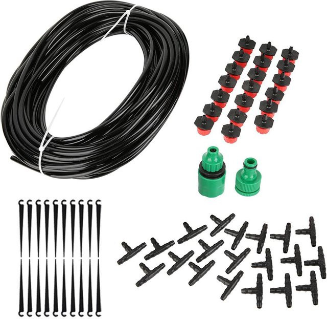 KONNWEI Mikro-Tropfbewässerungssystem mit Auto-Timer und 20m Gartenschlauch-Set aus Kunststoff - Bild 1