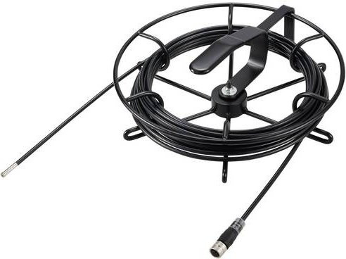 VOLTCRAFT 1000T Endoskop-Sonde mit LED-Beleuchtung, 10m Spule, Sonden-Ø 5.5mm, Schwarz, Wasserdicht - Bild 1