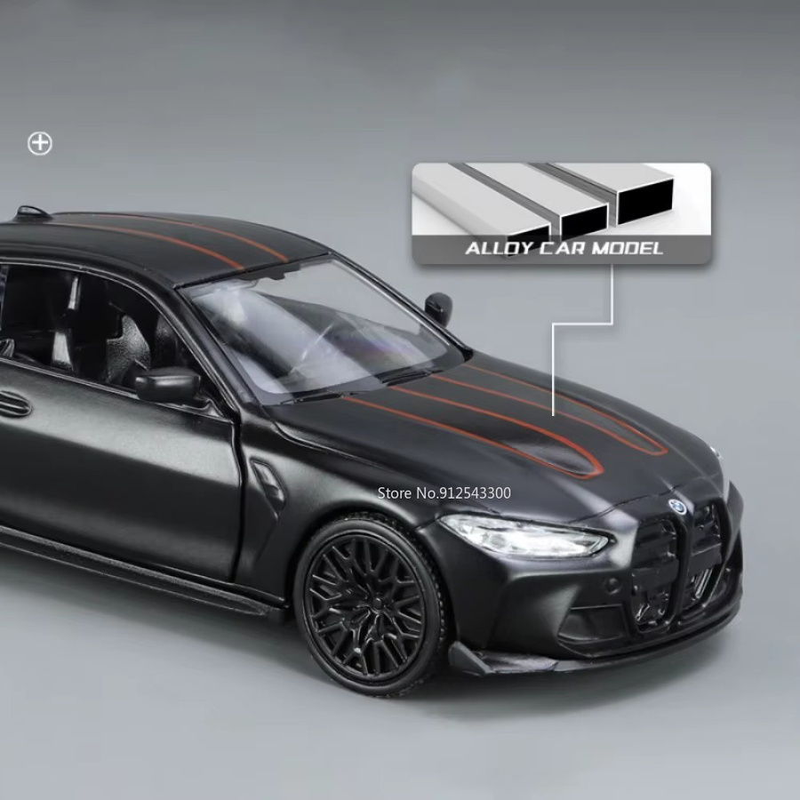 MAKEDA BMW M4 CSL Spielzeug Auto Modell, 1:36, Metall, Zurückziehen Funktion - Bild 3