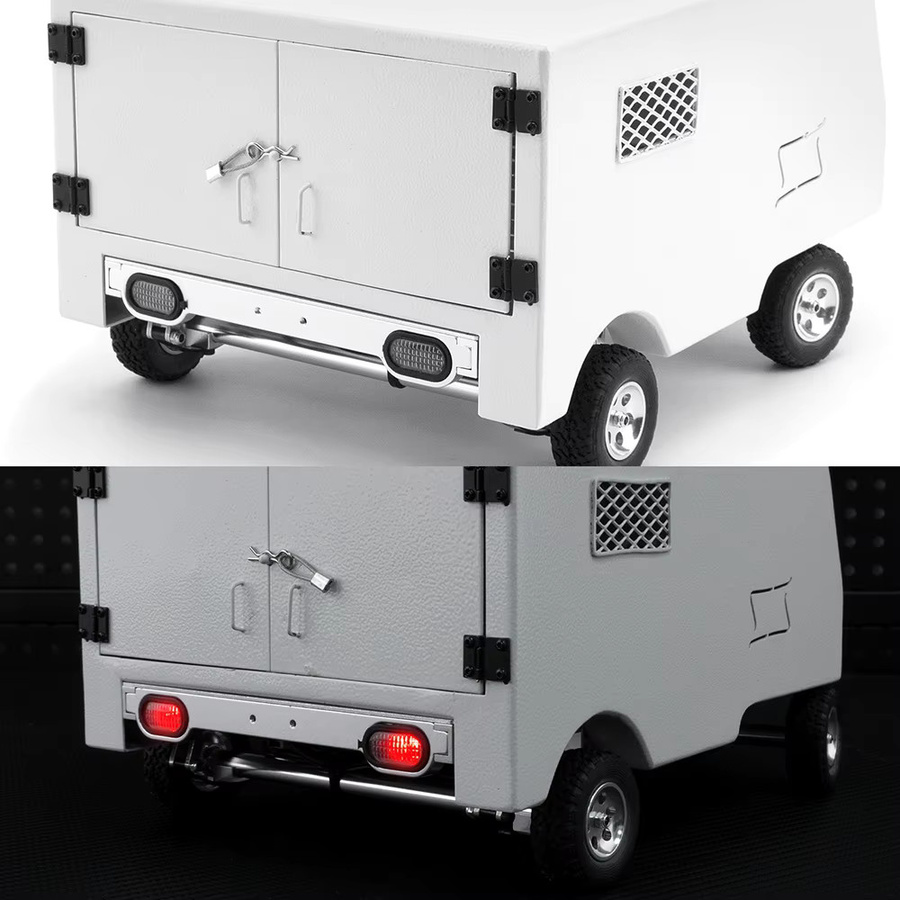 AXSPEED Metall RC Auto Reise Anhänger Hitch Mount Camper Anhänger, 1:18, Zubehör - Bild 5