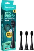 happybrush ECO VIBE 3 Aufsteckbürsten, Aktivkohle, Unisex - Bild 1