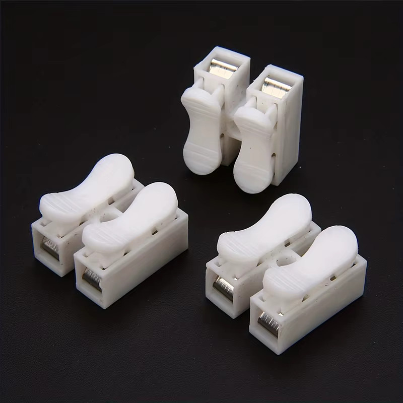 20 Stück ELECAPITAL 2-polige elektrische Kabelverbinder CH2 Quick Splice Lock Wire Terminals in Weiß - Bild 2