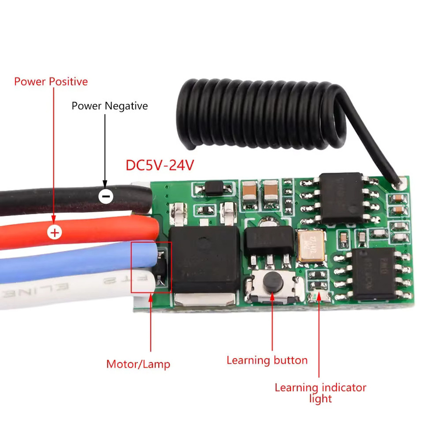 DIY NOW PWM Dimmer und Geschwindigkeitsregelungsmodul DC 3,7V-24V 5A für LED-Leuchten und Motoren - Bild 2