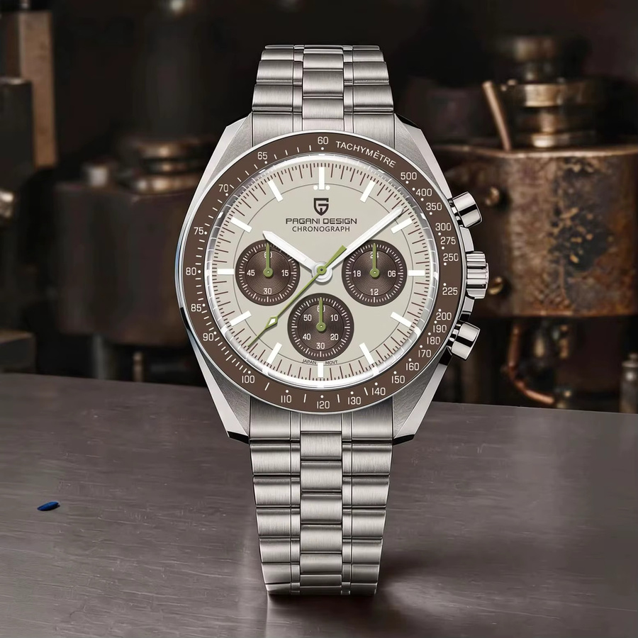 PAGANI DESIGN Chronograph, Quarz, Edelstahl, Saphirglas, Herren - Bild 2