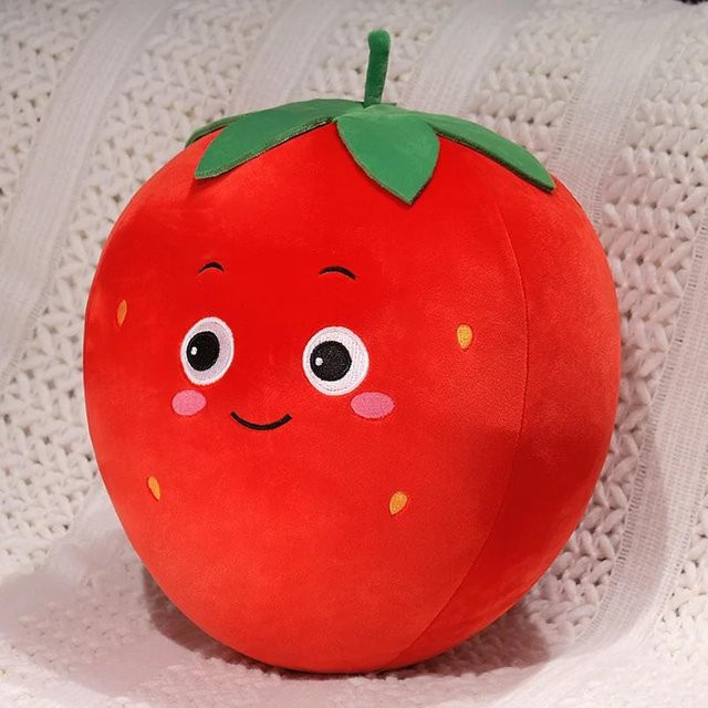 Erdbeere Plüschtier, Plüschkissen, 10cm, ab 14 Jahre - Bild 1