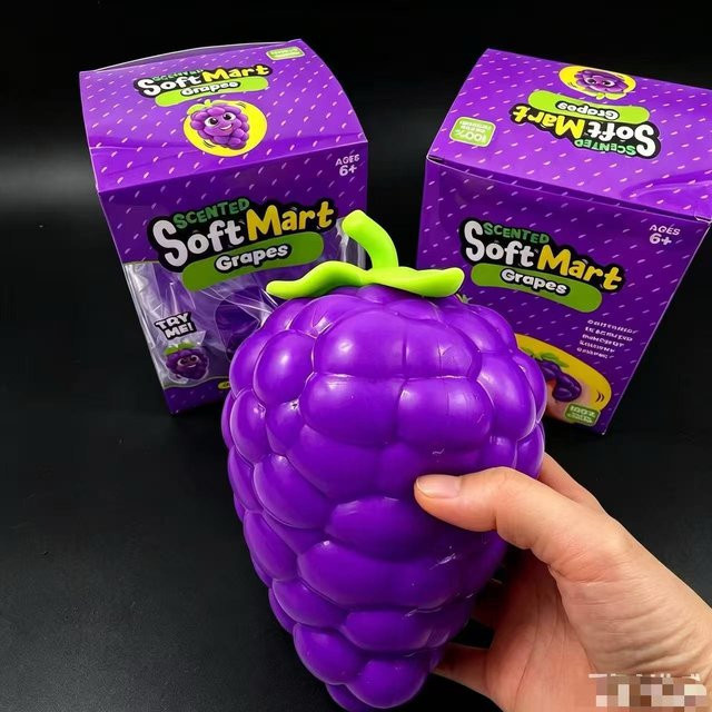 Jumbo Grapefruit Squishy, Dehnbare Entlüftungsball, Anti-Angst Sensorisches Fidget Spielzeug - Bild 1