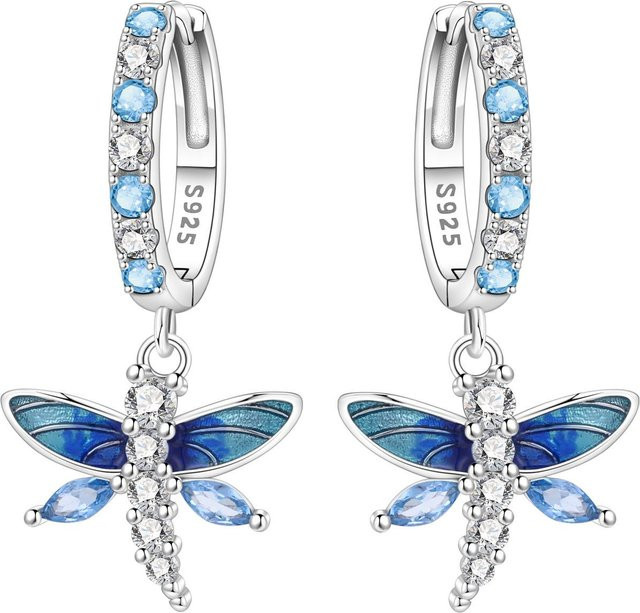 Orstarry Ohrringe, 925 Silber, Zirkonia, Damen, Libellen - Bild 1