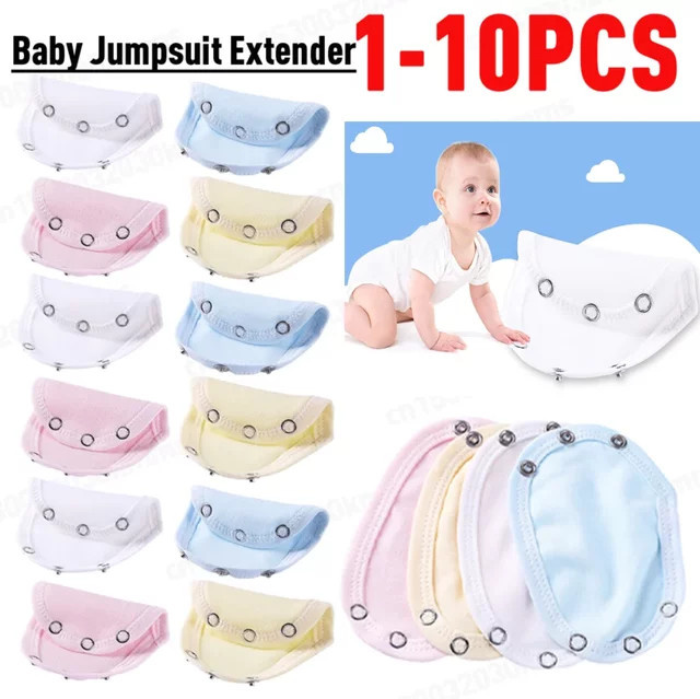 APWIKOGER Baby Strampler Verlängerungspads in Weiß zur Verlängerung von Bodysuits und Overalls - Bild 1