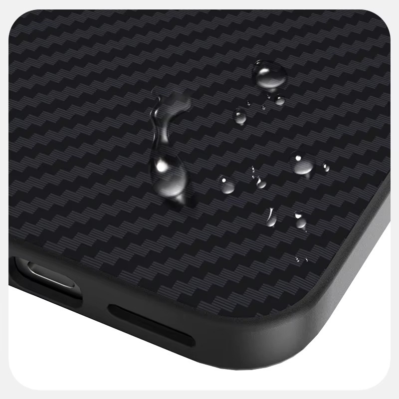 Google Slim Schutzhülle aus Kevlar und Carbonfaser für Google Pixel 10 sowie 9 Pro XL in Schwarz mit magnetischer Ladefunktion und stoßfestem Design - Bild 6