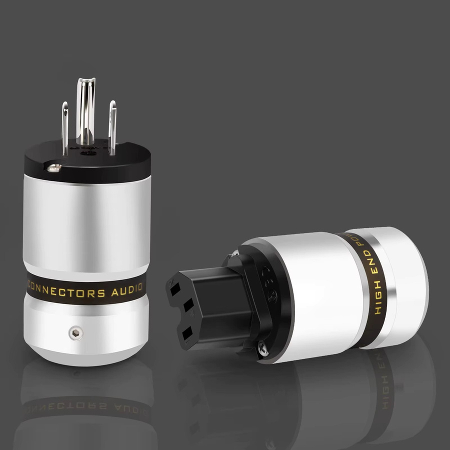 Preffair Hi-End Audio-Netzstecker IEC C13 aus Aluminium in Silber - Bild 5