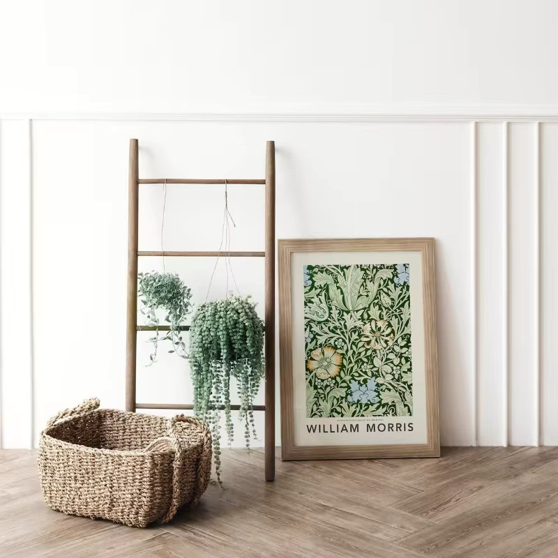 Potdemiel William Morris Garten Blume Poster Botanische Art Nouveau Wandkunst Mehrfarbig - Bild 2