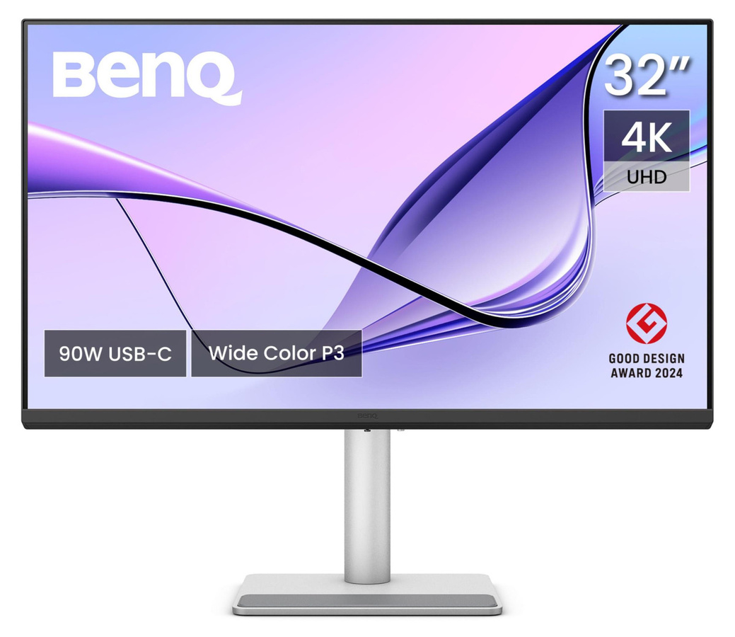 BenQ MA320U 4K Ultra HD Monitor, 31.5 Zoll (80 cm), 3840 x 2160 Pixel, Weiß - Bild 1
