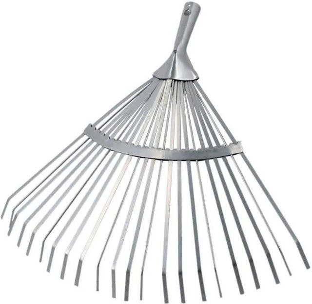 Galaflor Laubbesen aus Stahl mit 22 Zinken, Breite: 46 cm - Bild 1