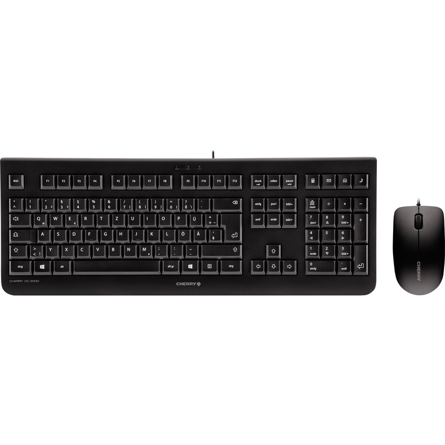 Cherry DC 2000 Tastatur- und Maus-Set USB, QWERTZ Deutsch, Schwarz - Bild 3
