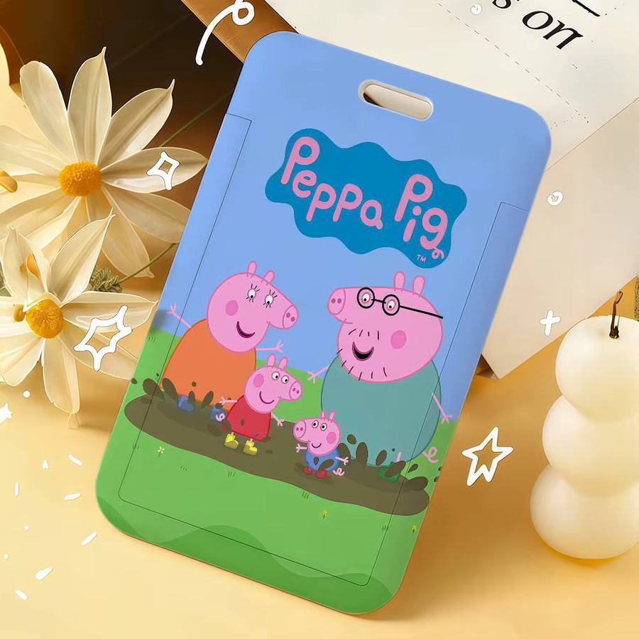 Hasbro Peppa Pig Kartenhalter Kawaii Design in Multicolour aus Kunststoff für Studenten und Busfahrer Unisex - Bild 3