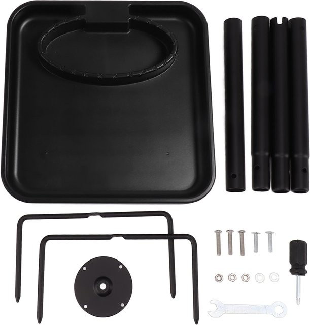 Aimo Beheiztes Vogelbad mit Erdspieß 75W für Garten und Terrasse, Schwarz - Bild 1