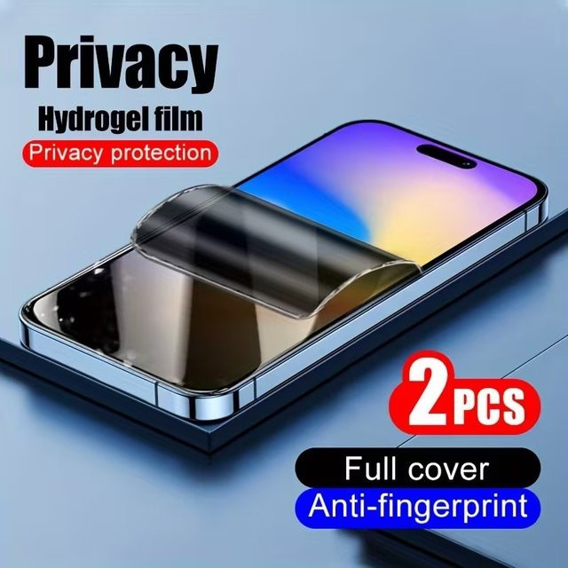 2 Stück Privatsphäre Hydrogel Displayschutzfolien für Motorola Moto Edge 60 Stylus Pro und 70 Neo Fusion, transparent - Bild 1
