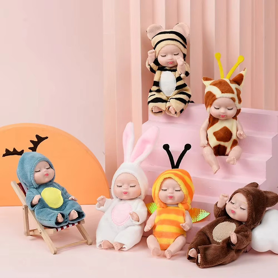 FECDITIVE Prinzessin Puppen, Schlafende Baby Serie, 6-teiliges Set, ab 3 Jahren - Bild 3