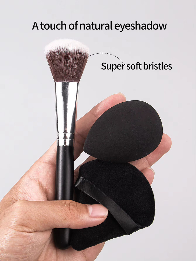 KOSSHOW Make-up-Pinsel-Set, 9-teilig, mit Puderschwamm und Puderquaste - Bild 4