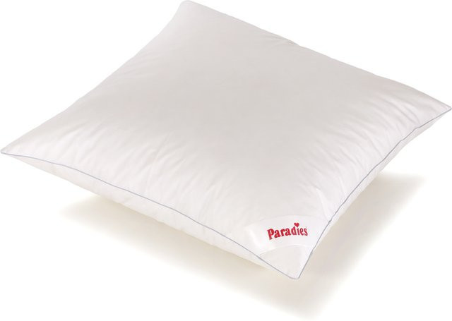 Kopfkissen MALI von paradies aus Daunen und Federn, Weiß, B/B/H: 80 x 80 cm - Bild 1