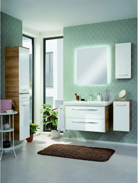 Fackelmann Waschtischunterschrank Milano in Weiss, Breite: 80 cm, Höhe: 49,2 cm, Tiefe: 47,6 cm - Bild 1