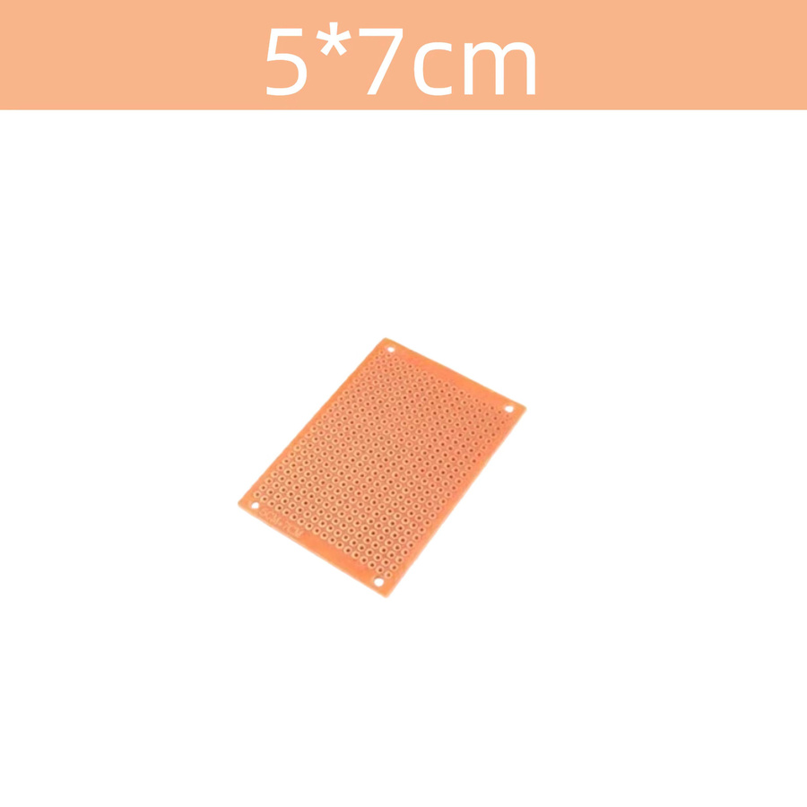 WLMLBWCJ Einseitige Universal Leiterplatten PCB Breadboard Protoboard DIY Set, Farbe: Gelb, Maße: 5 x 7 cm, 7 x 9 cm, 9 x 15 cm, Lochabstand: 2,54 mm - Bild 2