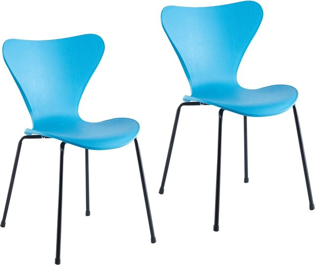 HTI-Living Esszimmerstuhl Rory in Blau aus Kunststoff im modernen Design - Bild 1