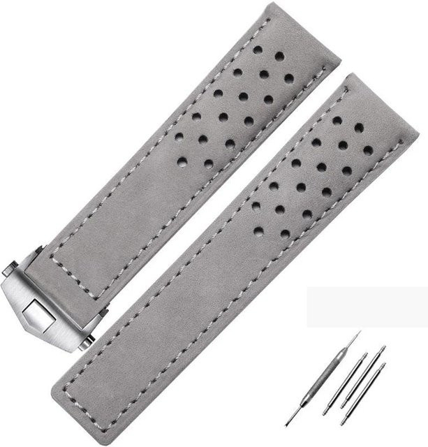 TAG Heuer Uhrenarmband Leder, Schwarz, Herren - Bild 1