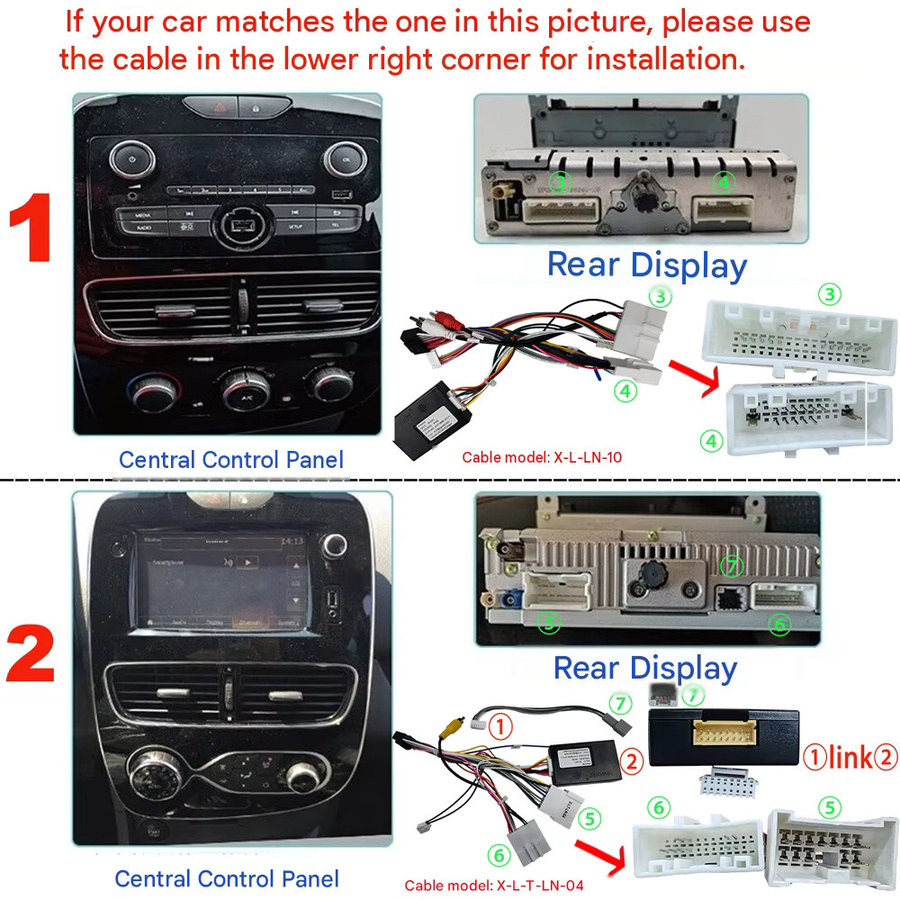 ESSGOO Android 15 Carplay Autoradio mit 10,1 Zoll Display für Renault Clio 4 2012-2016, Multimedia Videoplayer mit WIFI, GPS, Bluetooth und Navigation in Schwarz - Bild 3