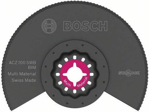Bosch ACZ 100 SWB Segmentmesser aus Bimetall für Multi Material, Durchmesser: 100 mm, Grau - Bild 1