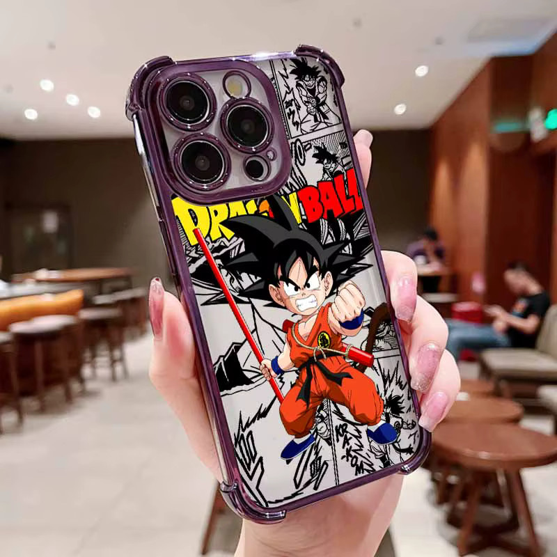 Niedrige Dragon Balls Handyhülle aus weichem Silikon für Xiaomi Redmi Note 15 14 13 12 11 10 9 in Multicolour, galvanisiert und sturzsicher - Bild 3