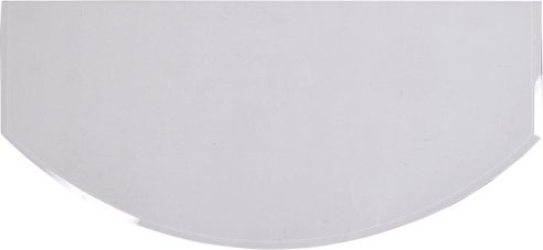FIREFIX Kaminbodenplatte aus Glas, rundbogenförmig, transparent, B: 120 cm, T: 55 cm, Stärke: 6 mm - Bild 1