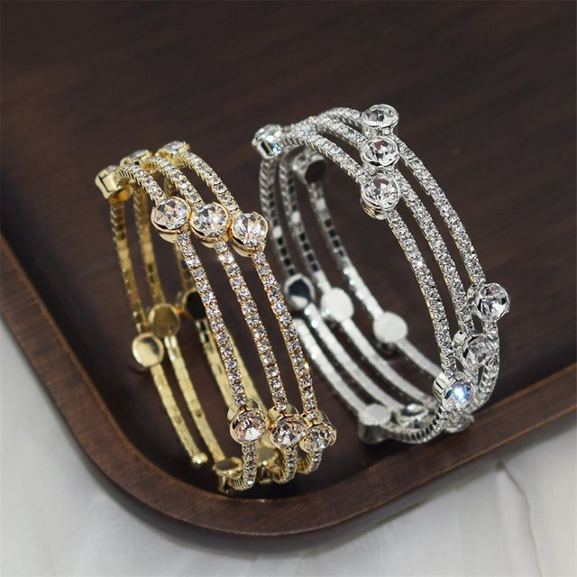 Armband, 3-reihig offen, Diamant, Damen - Bild 1