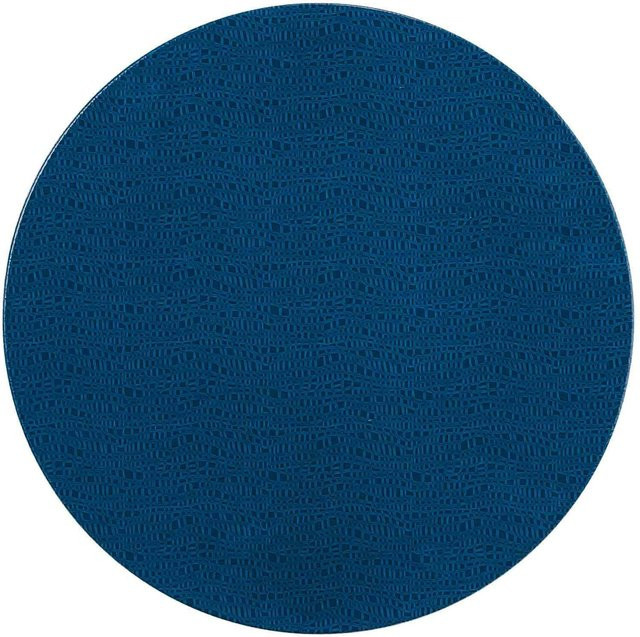 Seltmann Weiden Servierplatte Life Fashion aus Keramik in Weiß und Blau, Durchmesser: 33 cm - Bild 1