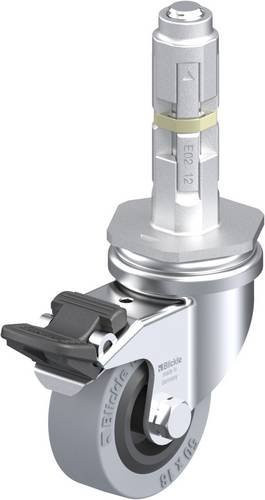 Blickle LRA-VPA 50G-FI-E02 Lenkrolle mit Feststeller in Schwarz, Silber und Grau, Rad-Durchmesser: 50 mm, Tragfähigkeit: 40 kg - Bild 1