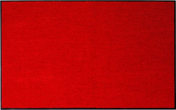 Rutschhemmende Fußmatte von Salonloewe in Rot aus Polyamid
