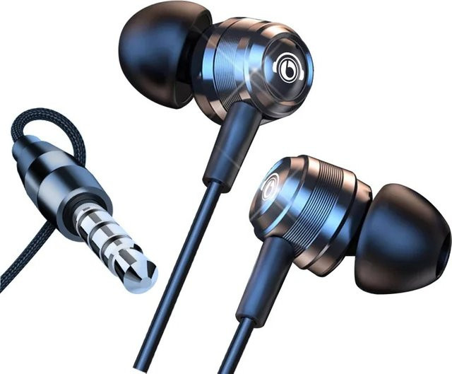 EARDECO HIFI-Kopfhörer mit Mikrofon und Rauschunterdrückung, kabelgebundenes Headset mit 3,5 mm Jack und USB-C, Schwarz - Bild 1