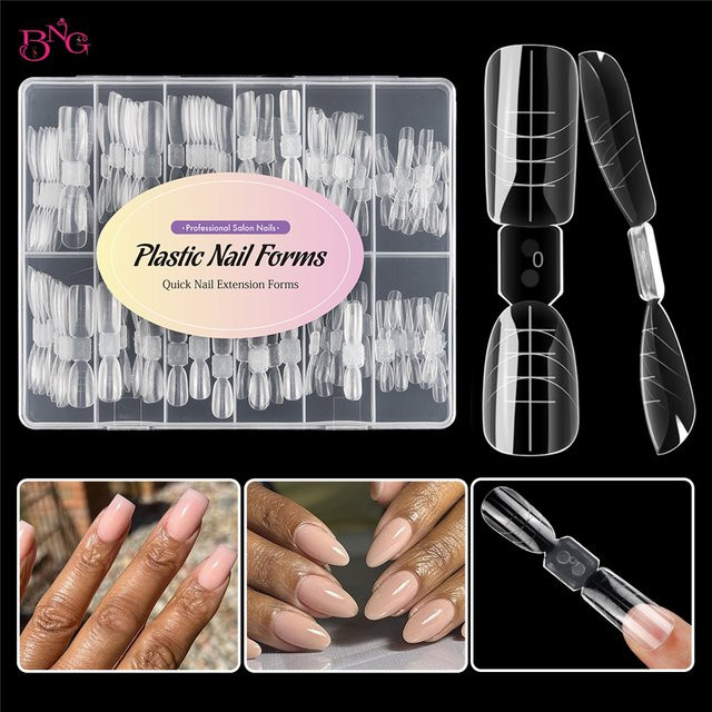 BNG Dual-Form-Set für Poly-Nagelgel, Mandel-Sarg, Nagelverlängerung - Bild 1