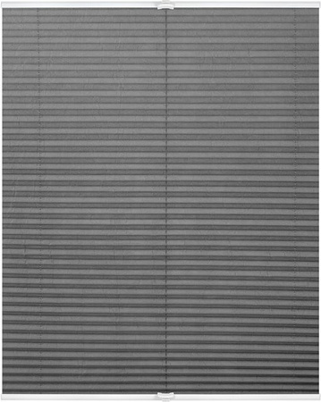 LICHTBLICK Plissee Klemmfix Single Pleat, Grau, B: 75 cm, H: 130 cm