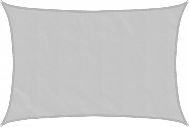 Furnicato Sonnensegel Rechteckig aus Polyester-Oxford in Hellgrau B: 35 m, T: 25 m - Bild 1