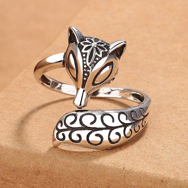 SAY Ring 925 Silber, Vintage, Fuchs, Damen - Bild 1