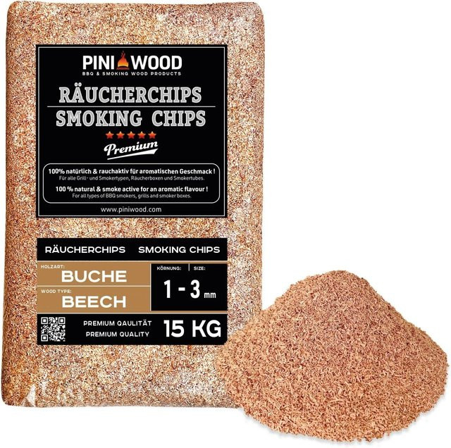 PINI Räucherchips Buche 15 kg - Bild 1