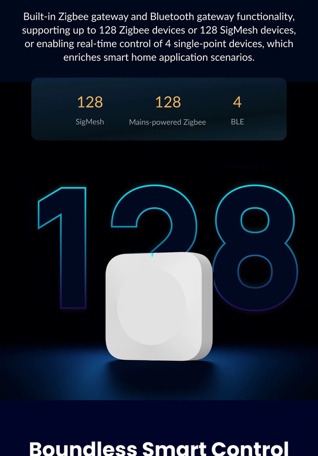 Tuya Smart Multi-Mode Gateway ZigBee Bluetooth Mesh Hub für Smart Home Automation in Weiß - Bild 2