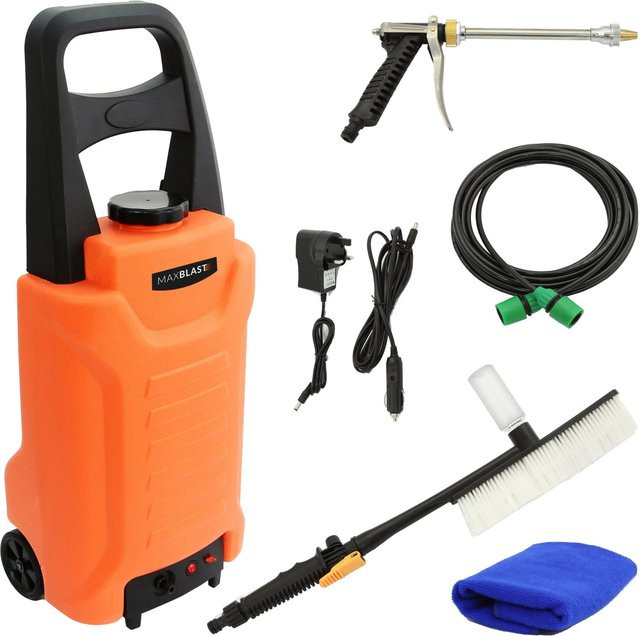 Monstershop MAXBLAST Reinigungswagen aus Kunststoff, Orange, 30 Liter - Bild 1