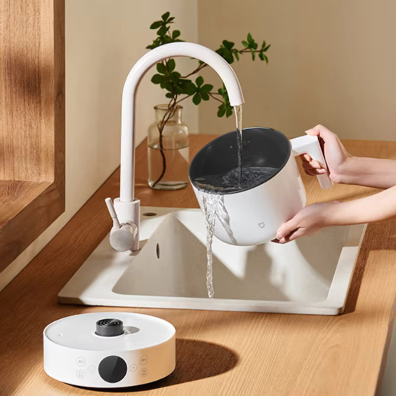 MIJIA Multifunktionskocher in Weiß mit 1,5 l Volumen, trennbarer elektrischer Dampfgarer und Hotpot mit 5-Stufen-Temperaturregelung und Timerfunktion - Bild 2