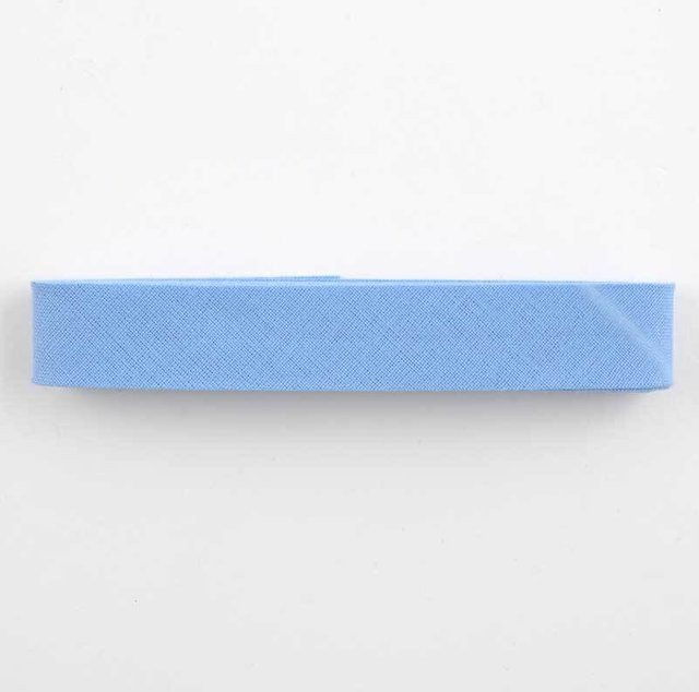 Gütermann Schrägband Nr. 5626 aus Baumwolle, Mittelblau, Breite: 20 mm, Länge: 3 m - Bild 1