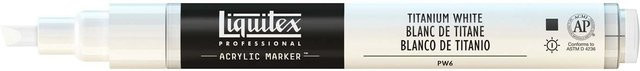 Liquitex Professional Acryl Marker Titanweiß Permanent 2-4mm - Bild 1