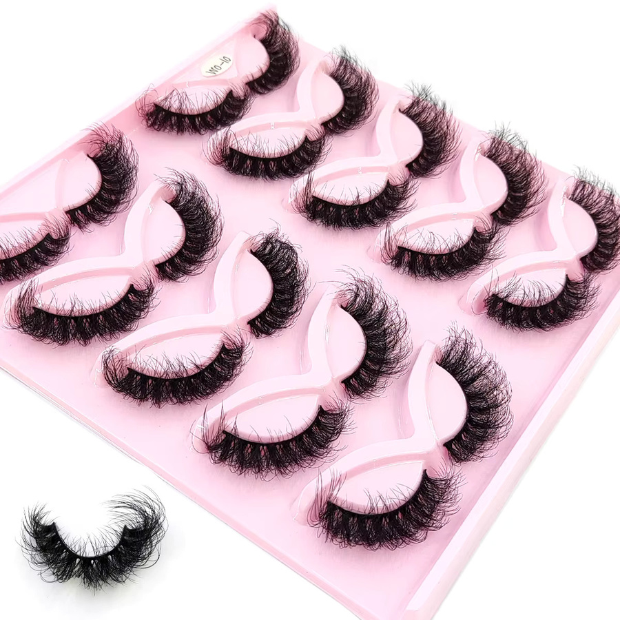 AMSDCN Falsche Wimpern, Black, Unisex, 10 Paar - Bild 3
